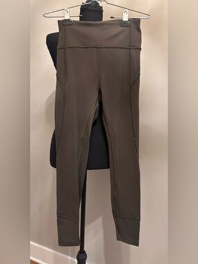 lululemon Olive High-Rise Yoga Leggings